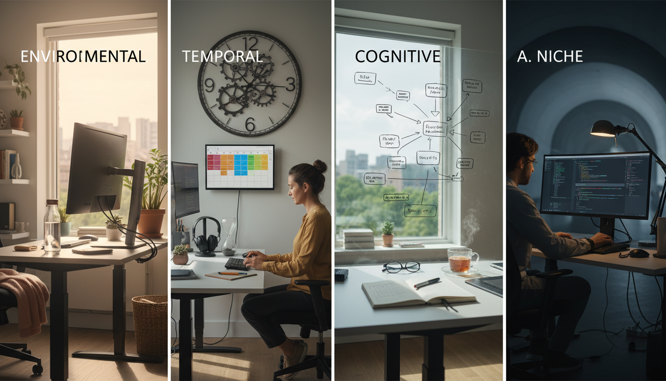 Read more about the article The 4-Layer Productivity Architecture: How Elite Remote Workers Structure Their Days for Peak Performance