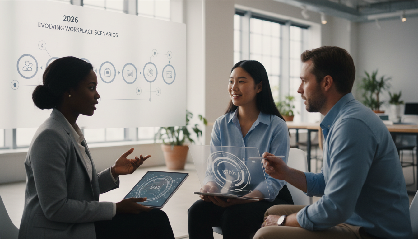 Read more about the article The Complete Guide to Behavioral Interview Questions: Master Your Responses in 2026\’s Evolving Workplace